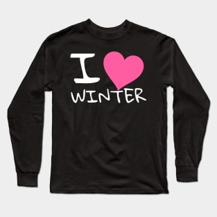 I love winter Long Sleeve T-Shirt